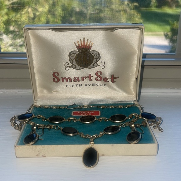Vintage onyx 3 piece set - Picture 2 of 5